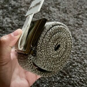 Sun‎ Stone Woven Belt Casual Jean Belt Bronze Buckle Small SM 30-32 $39.50